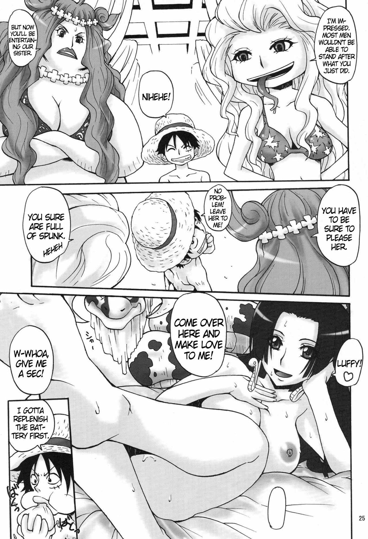 (C76) [MANGANA (Doluta, Nishimo)] NyanNyan Hebihime (One Piece) [English] {doujin-moe.us} page 23 full