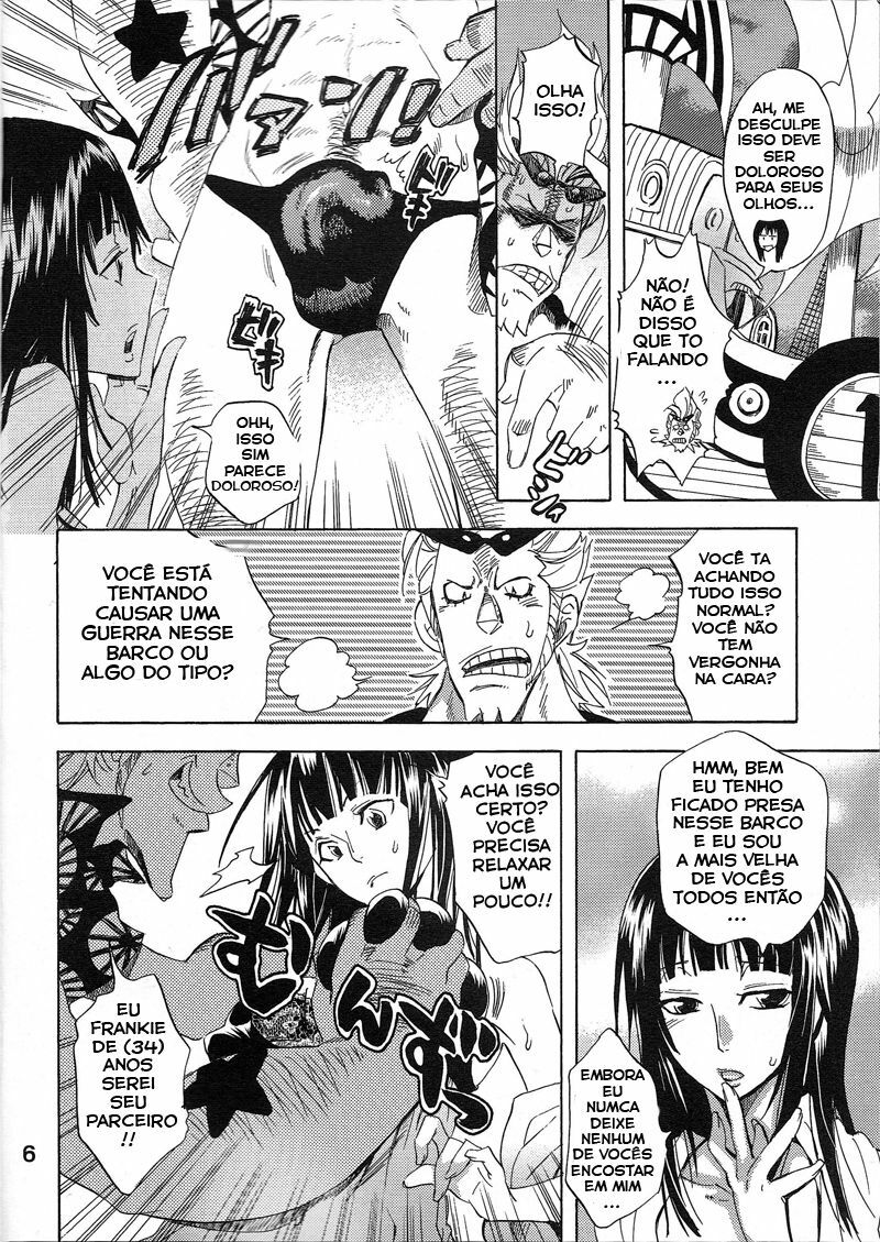 (C77) [Kurione-sha (YU-RI)] Yokujou Rensa ~Nami ver.~ (One Piece) [Portuguese-BR] [Walkers] page 3 full
