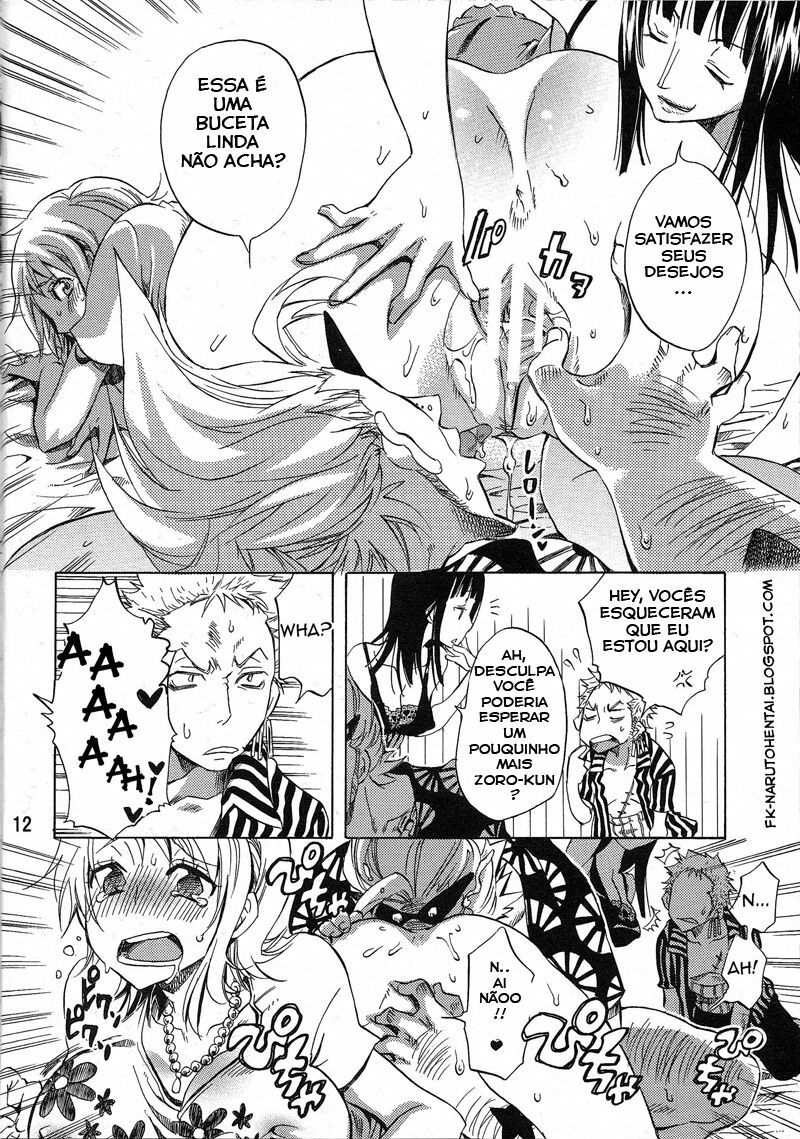 (C77) [Kurione-sha (YU-RI)] Yokujou Rensa ~Nami ver.~ (One Piece) [Portuguese-BR] [Walkers] page 9 full