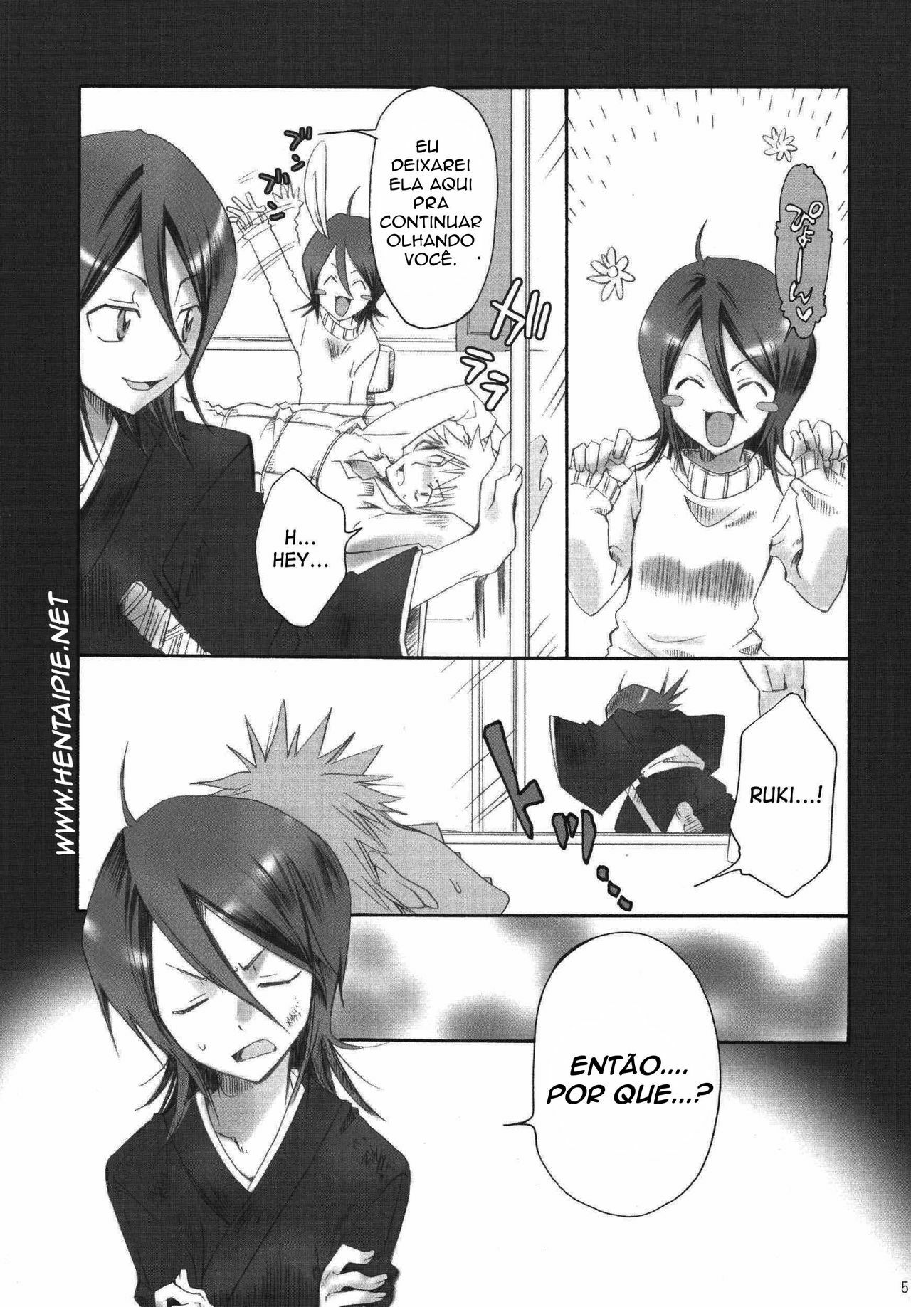 (C69) [Kurione-sha (YU-RI)] Pochi Honey | Petit Honey (Bleach) [Portuguese-BR] [HentaiPie] page 4 full