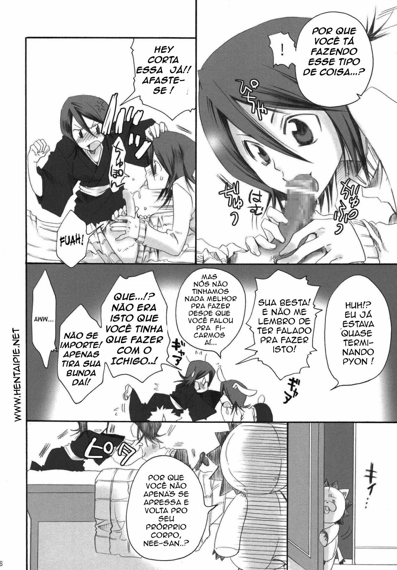 (C69) [Kurione-sha (YU-RI)] Pochi Honey | Petit Honey (Bleach) [Portuguese-BR] [HentaiPie] page 5 full