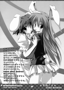[COMIC1] [ASTRONOMY (SeN)] Ousa-sama no EVER GARDEN (Touhou Project) - page 4