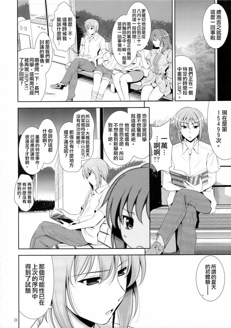 (C74) [Goromenz (Yasui Riosuke)] Manatsu no Yo no Yume no Mata Yume no Mata Yume - A Mid summer Night's Dream & Dream & Dreams (Suzumiya Haruhi no Yuuutsu) [Chinese] [枫色汉化组] page 25 full