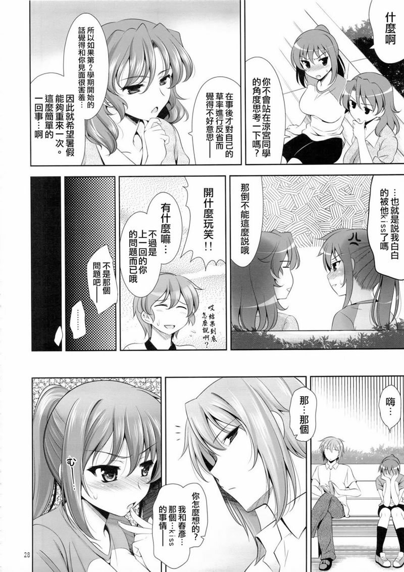 (C74) [Goromenz (Yasui Riosuke)] Manatsu no Yo no Yume no Mata Yume no Mata Yume - A Mid summer Night's Dream & Dream & Dreams (Suzumiya Haruhi no Yuuutsu) [Chinese] [枫色汉化组] page 27 full