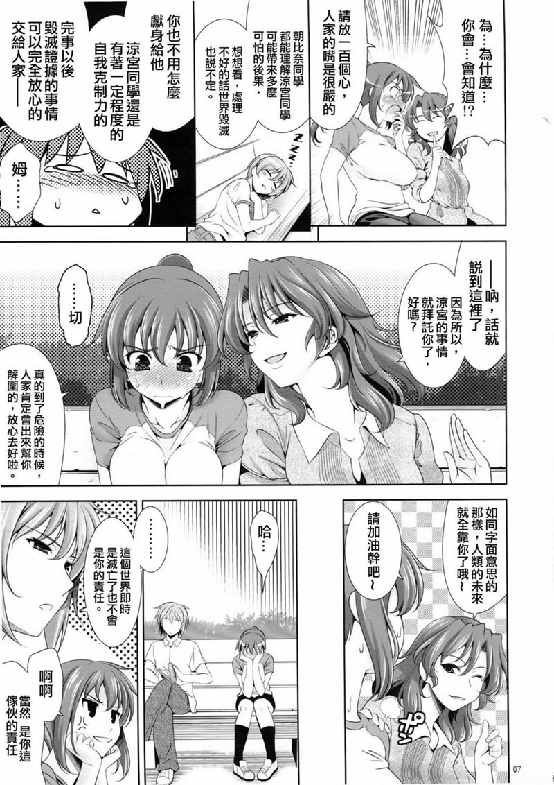 (C74) [Goromenz (Yasui Riosuke)] Manatsu no Yo no Yume no Mata Yume no Mata Yume - A Mid summer Night's Dream & Dream & Dreams (Suzumiya Haruhi no Yuuutsu) [Chinese] [枫色汉化组] page 6 full