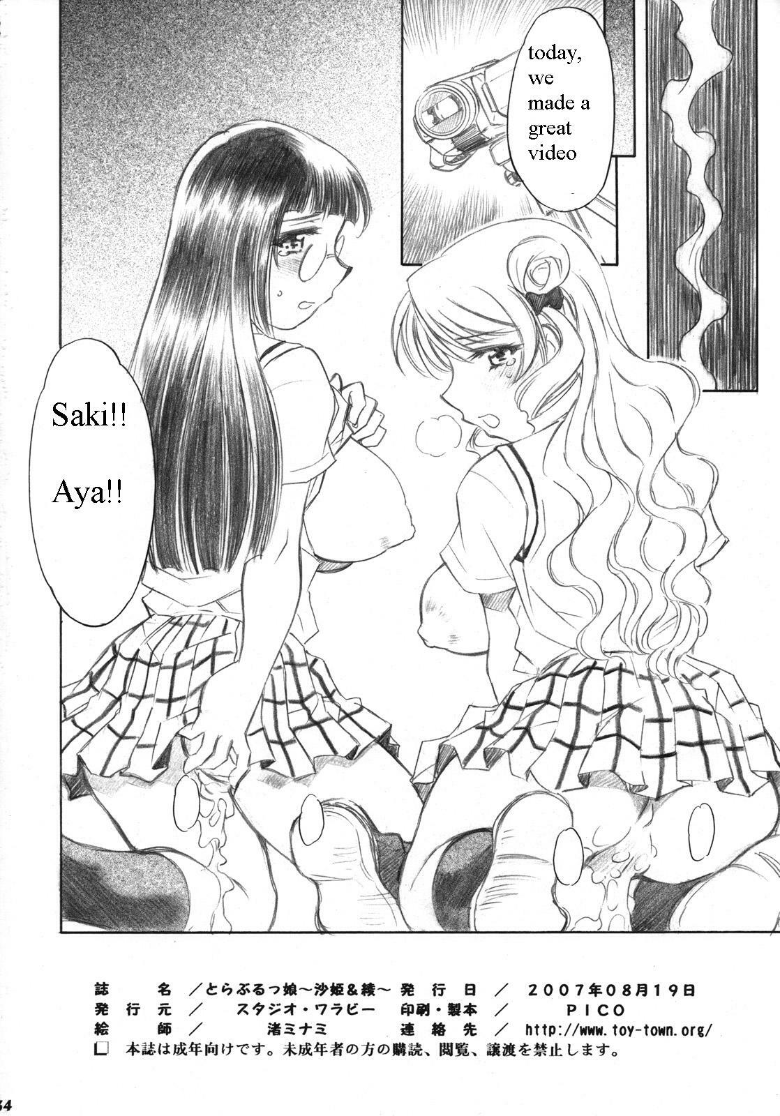 (C72) [Studio Wallaby (Nagisa Minami)] Troublekko ~Saki & Aya~ (To LOVE-Ru) [English] [PervertedTranslator] page 33 full