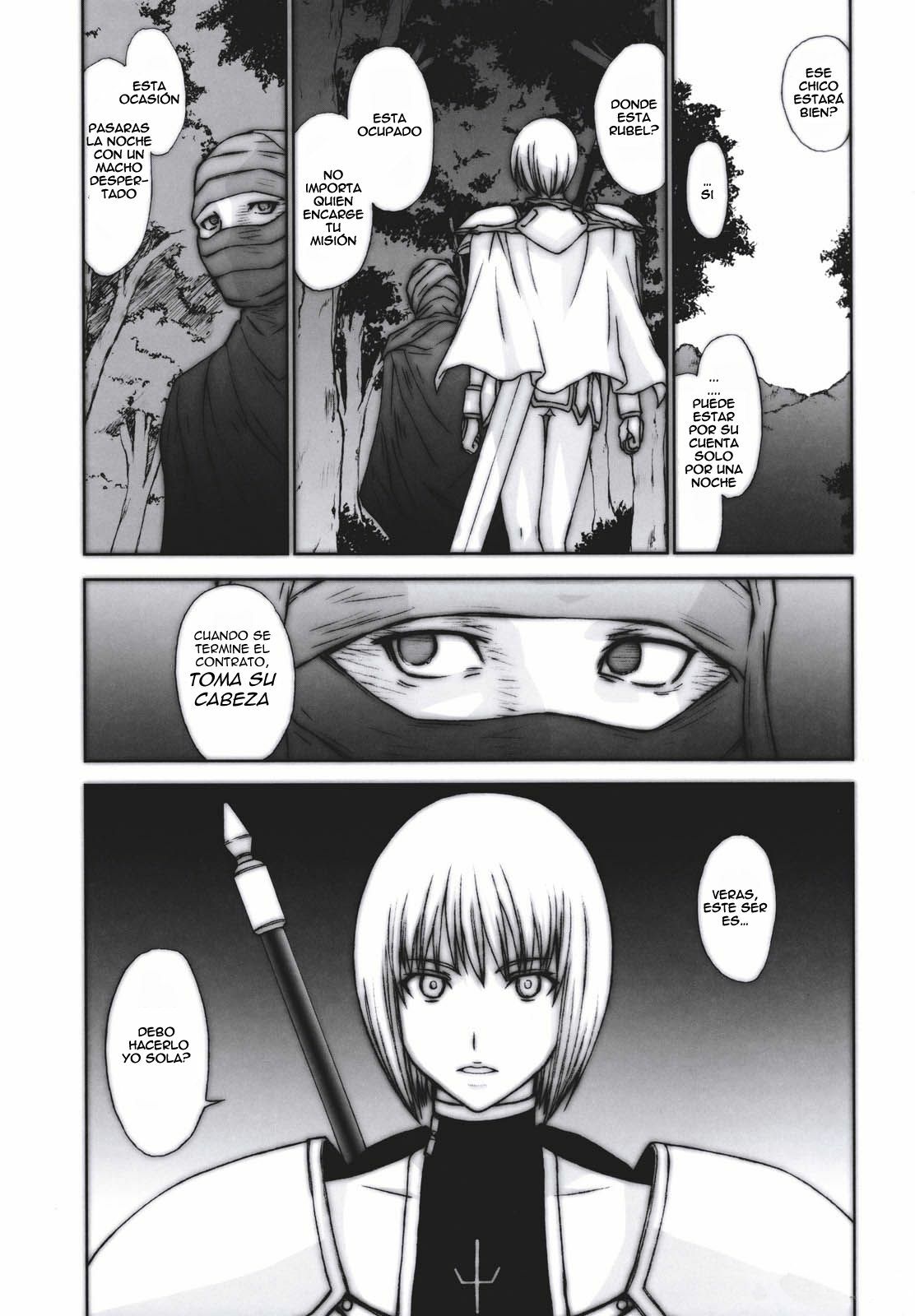 (C73) [Secret Society M (Kitahara Aki)] Doukoku no Ori (Claymore) [Spanish] [Radioactivo] [Decensored] page 3 full