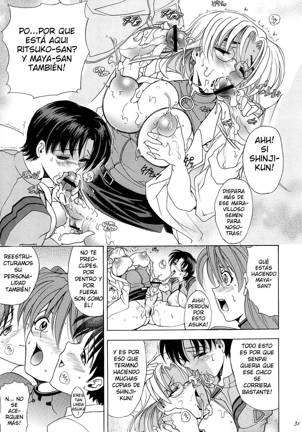 (C73) [Kawaraya Honpo (Kawaraya A-ta)] Hana - Maki no Juugo - Tama no Hana (Neon Genesis Evangelion) [Spanish] [Ichino Fansub] page 30 full