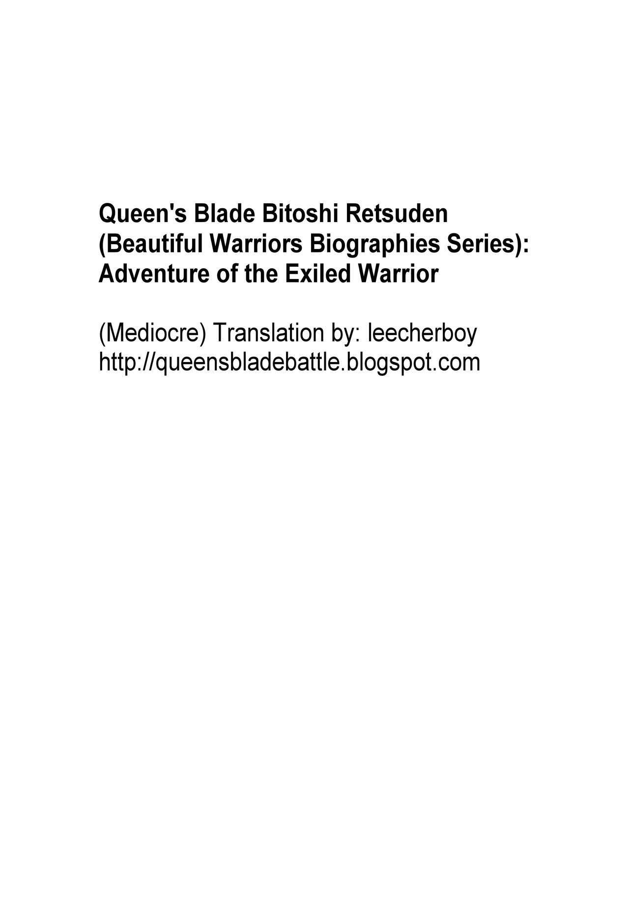 Queen's Blade Bitoshi Retsuden: Adventure of the Exiled Warrior [English] page 24 full