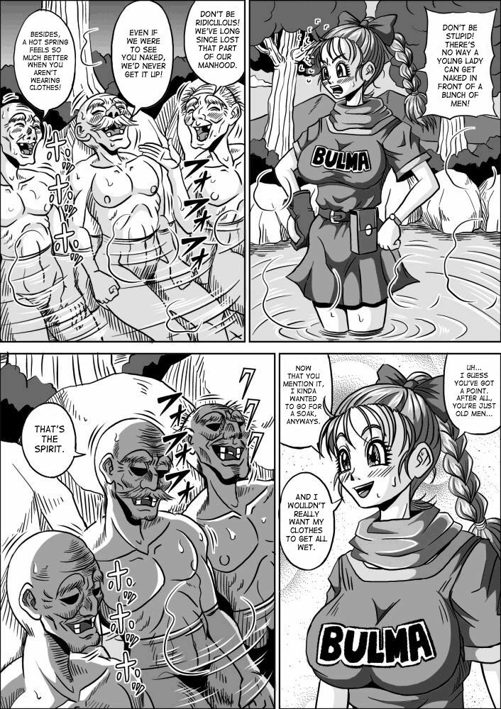 [Pyramid House (Muscleman)] Onsen Jijii VS Bulma | Hot Spring Geezers VS Bulma (Dragon Ball) [English] {doujin-moe.us} page 8 full