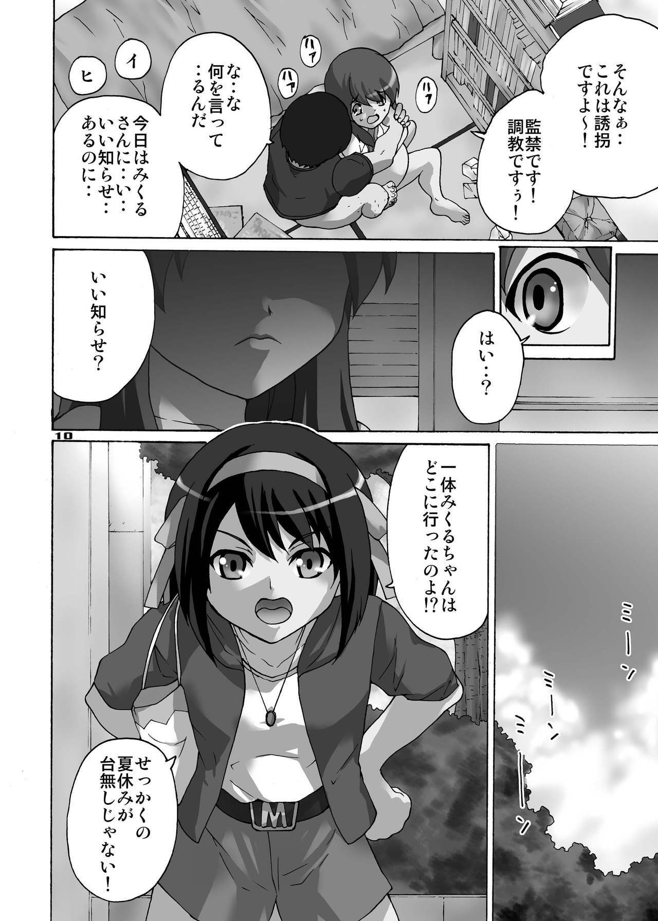 (C77) [MISAKIX MEGAMIX (Misakitou)] SOS!! Double Shussan!! (Suzumiya Haruhi no Yuuutsu) page 9 full