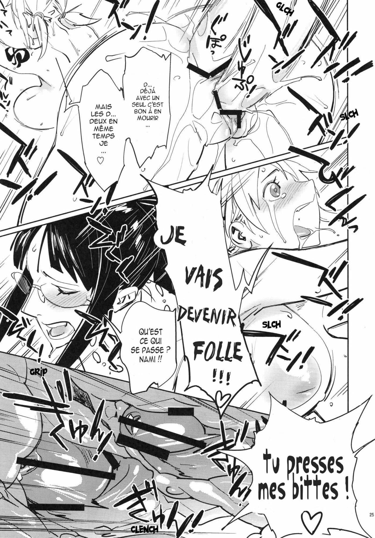 (C77) [Abradeli Kami (Bobobo)] Abura Shoukami Tsukane No.06 Chotto Matte to Iwaretatte (ONE PIECE) [French] page 25 full