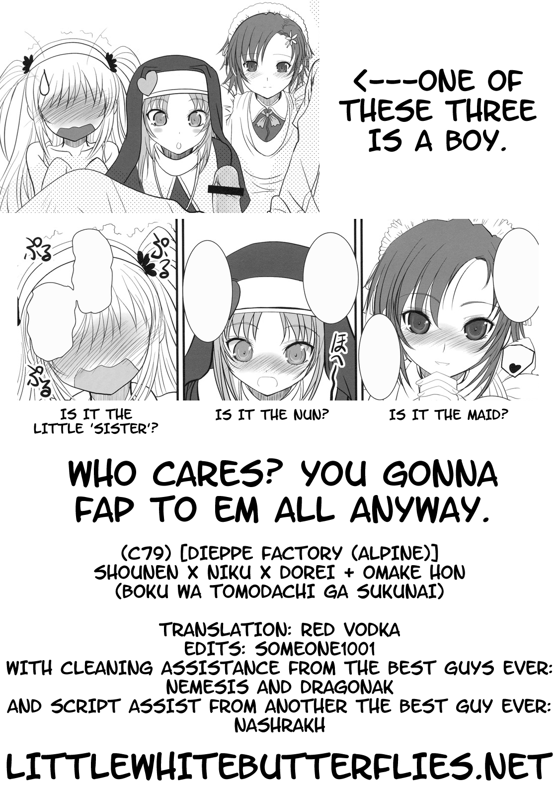 (C79) [Dieppe Factory (Alpine)] Boy Meets Girl + Omakebon (Boku wa Tomodachi ga Sukunai) [English] =LWB= page 59 full