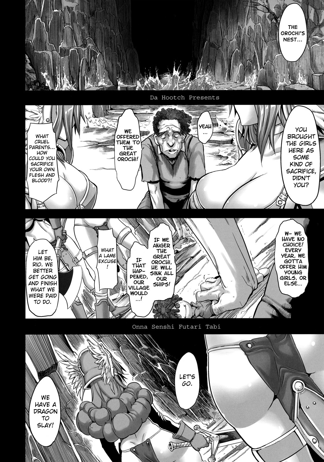 (C79) [DA HOOTCH (ShindoL)] Onna Senshi Futari Tabi | Travels of the Female Warriors (Dragon Quest III) [English] [LWB + Chocolate] page 2 full