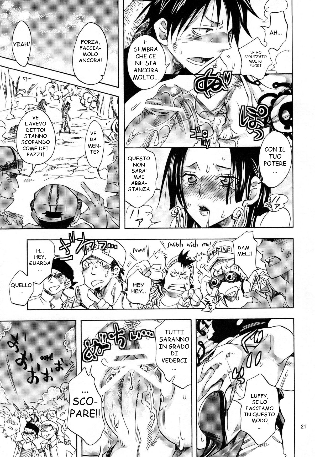 (COMIC1☆4) [Kurione-sha (YU-RI)] Hebihime-sama Goranshin desu! 3 (ONE PIECE) [Italian] page 20 full
