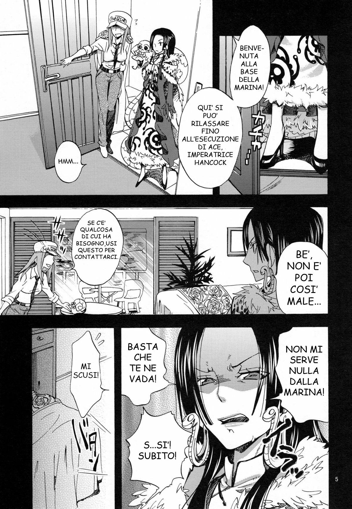 (COMIC1☆4) [Kurione-sha (YU-RI)] Hebihime-sama Goranshin desu! 3 (ONE PIECE) [Italian] page 4 full