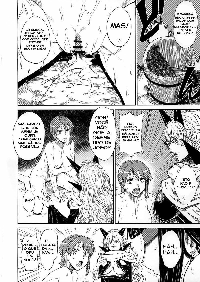 (C79) [Choujikuu Yousai Kachuusha (Denki Shougun)] MERO MERO GIRLS 3 (ONE PIECE) [Portuguese-BR] page 10 full