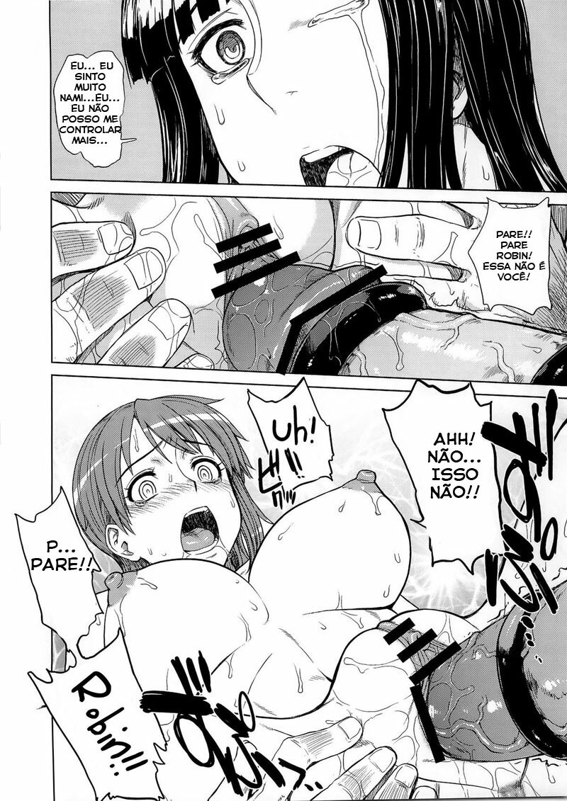 (C79) [Choujikuu Yousai Kachuusha (Denki Shougun)] MERO MERO GIRLS 3 (ONE PIECE) [Portuguese-BR] page 12 full