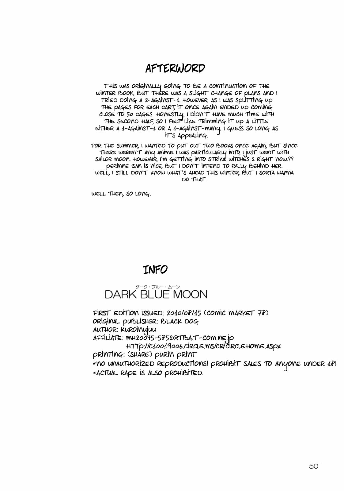 (C78) [Black Dog (Kuroinu Juu)] DARK BLUE MOON (Bishoujo Senshi Sailor Moon) [English] [Yamato-san] page 49 full