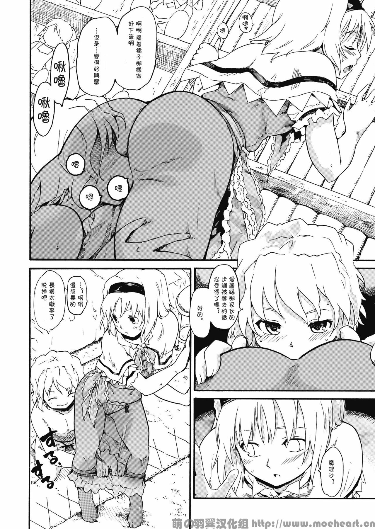 (C76) [PARANOIA CAT (Fujiwara Shunichi)] Touhou Ukiyo Emaki Milky Way no Setsunateki Katsu Jounetsuteki na Majutsufu (Touhou Project) [Chinese] [萌の羽翼汉化组] page 29 full