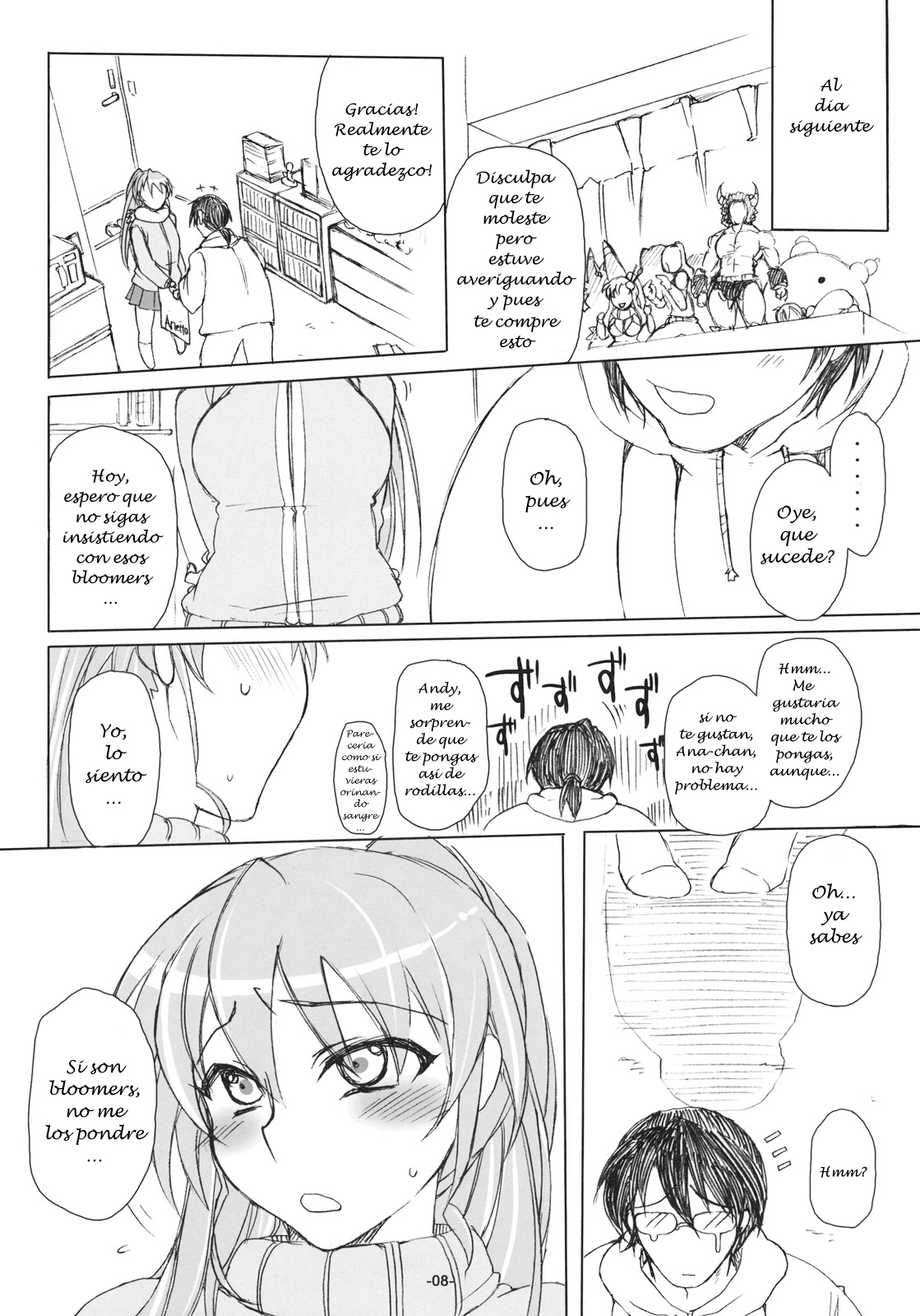 (C79) [NIGHT★FUCKERS (Mitsugi)] Otakare -Kanojo ga Spats ni Kigaetara- [Spanish] [JavV] page 7 full