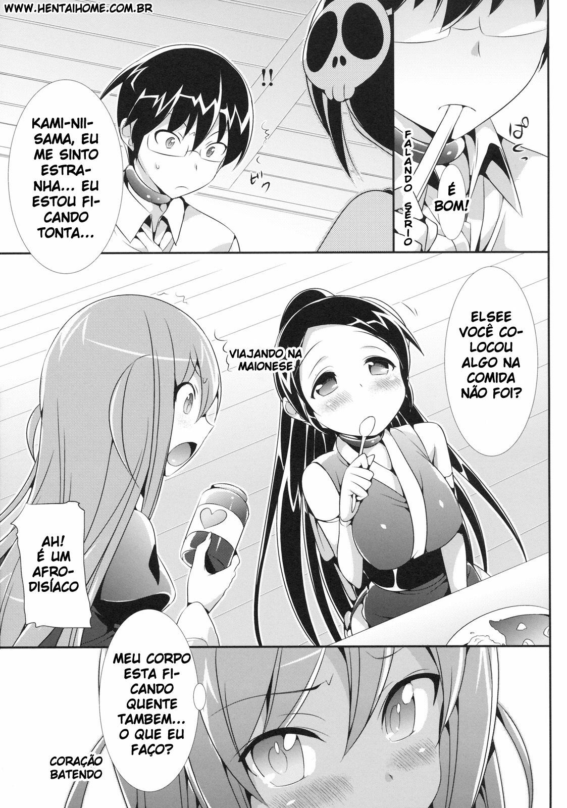 [Neko wa Manma ga Utsukushii (Hisasi)] Akuma Nomi zo Shiru Biyaku (The World God Only Knows) [Portuguese-BR] [Goka] page 4 full