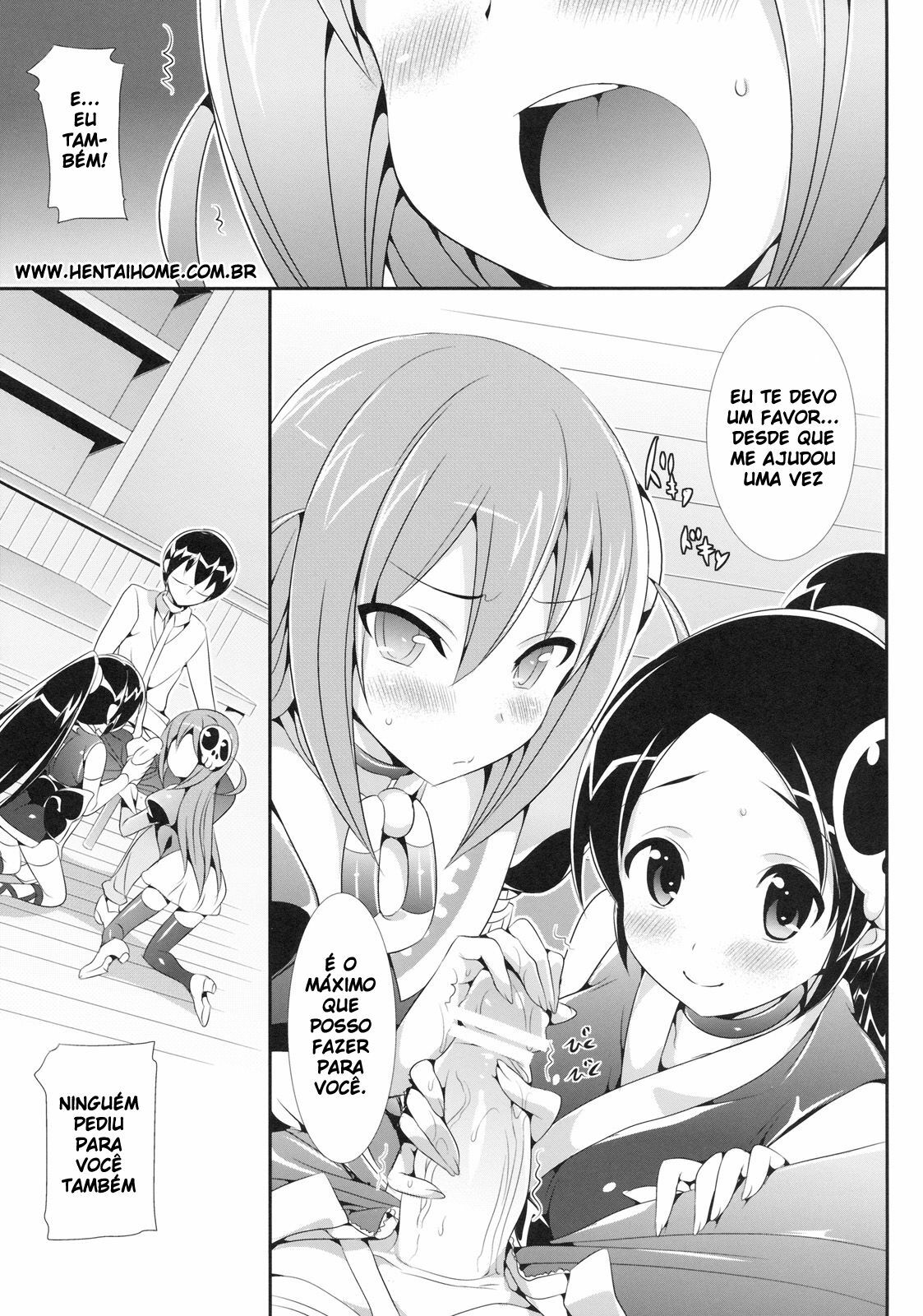 [Neko wa Manma ga Utsukushii (Hisasi)] Akuma Nomi zo Shiru Biyaku (The World God Only Knows) [Portuguese-BR] [Goka] page 6 full