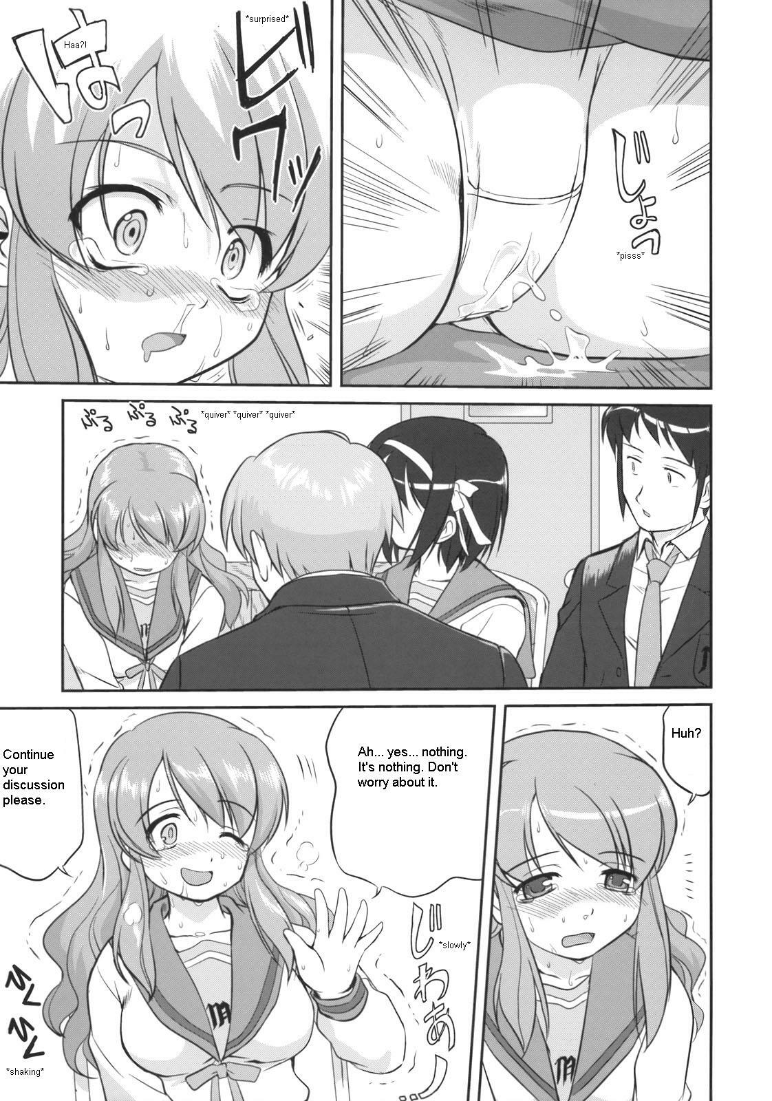 (C74) [Takotsuboya (TK)] Seishun no Ayamachi Mikuru no Oshikko mora SPECIAL | Seishun No Ayamachi: Mikuru's Wetting Special (The Melancholy of Haruhi Suzumiya) [English] page 14 full