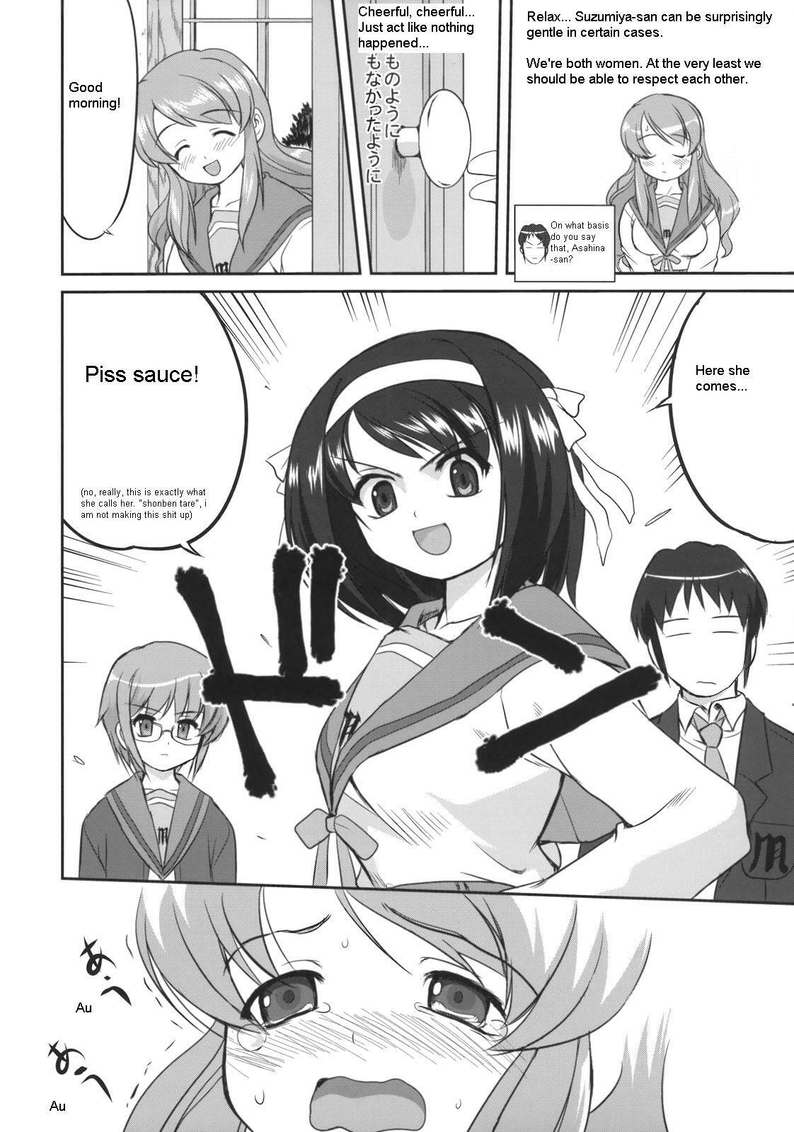 (C74) [Takotsuboya (TK)] Seishun no Ayamachi Mikuru no Oshikko mora SPECIAL | Seishun No Ayamachi: Mikuru's Wetting Special (The Melancholy of Haruhi Suzumiya) [English] page 37 full