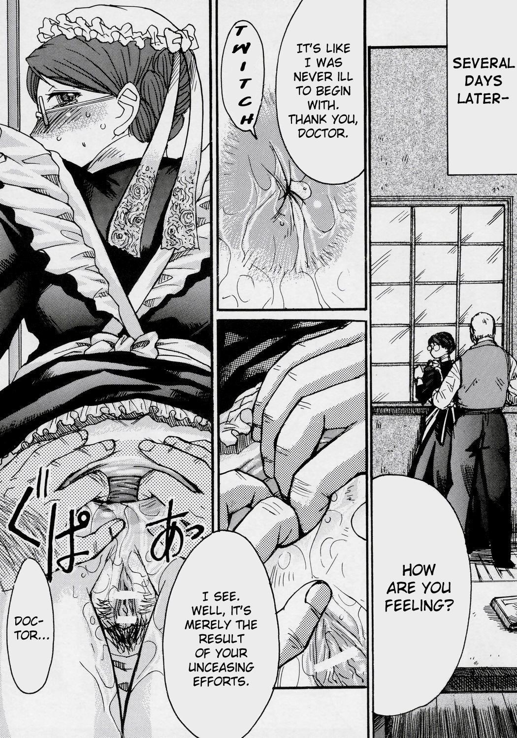 (C68) [Bakunyu Fullnerson (Kokuryuugan)] Heibon, Teishuku, Souji Zuki no Dekita Onna | The Common, the Chaste, the Cleaning-Inclined Woman (Emma - A Victorian Romance) [English] [Chocolate] page 38 full
