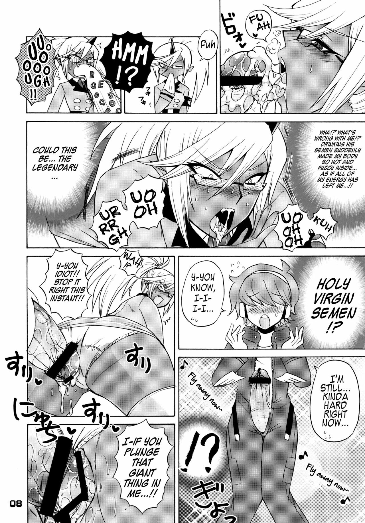 (C79) [HONEY BUMP (Nakatsugawa Minoru)] Kneesocks-san Maji Akuma (Panty & Stocking with Garterbelt) [English] {doujin-moe.us} page 6 full