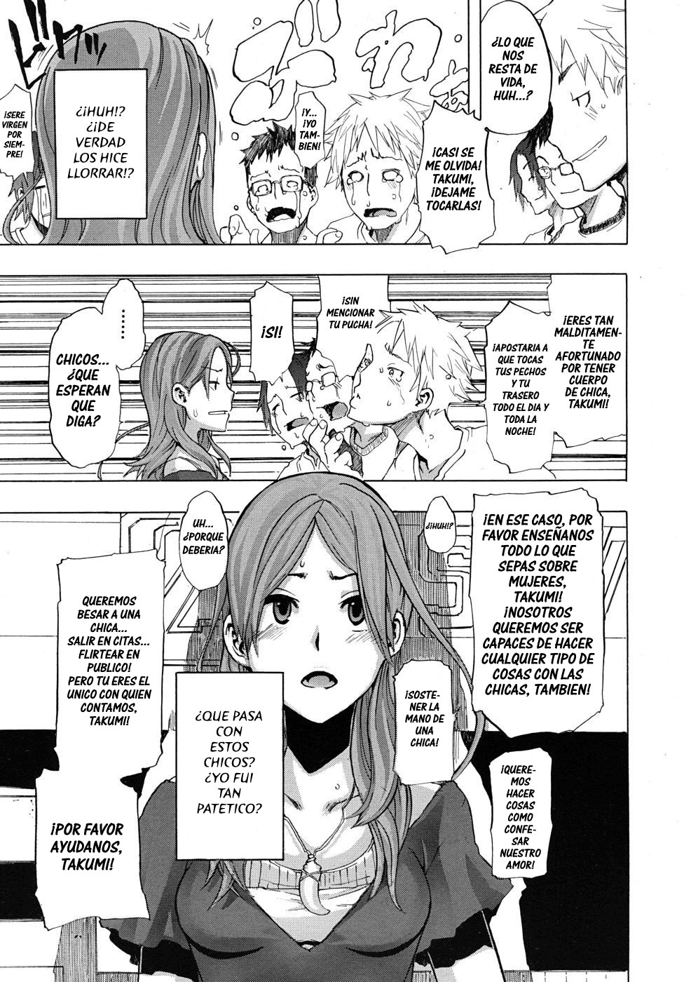 [ShindoL] Onnanoko ni Natte | Convertide en una Chica Ch. 1 (COMIC MUJIN 2010-10) [Spanish] =P666HF= [Decensored] page 11 full