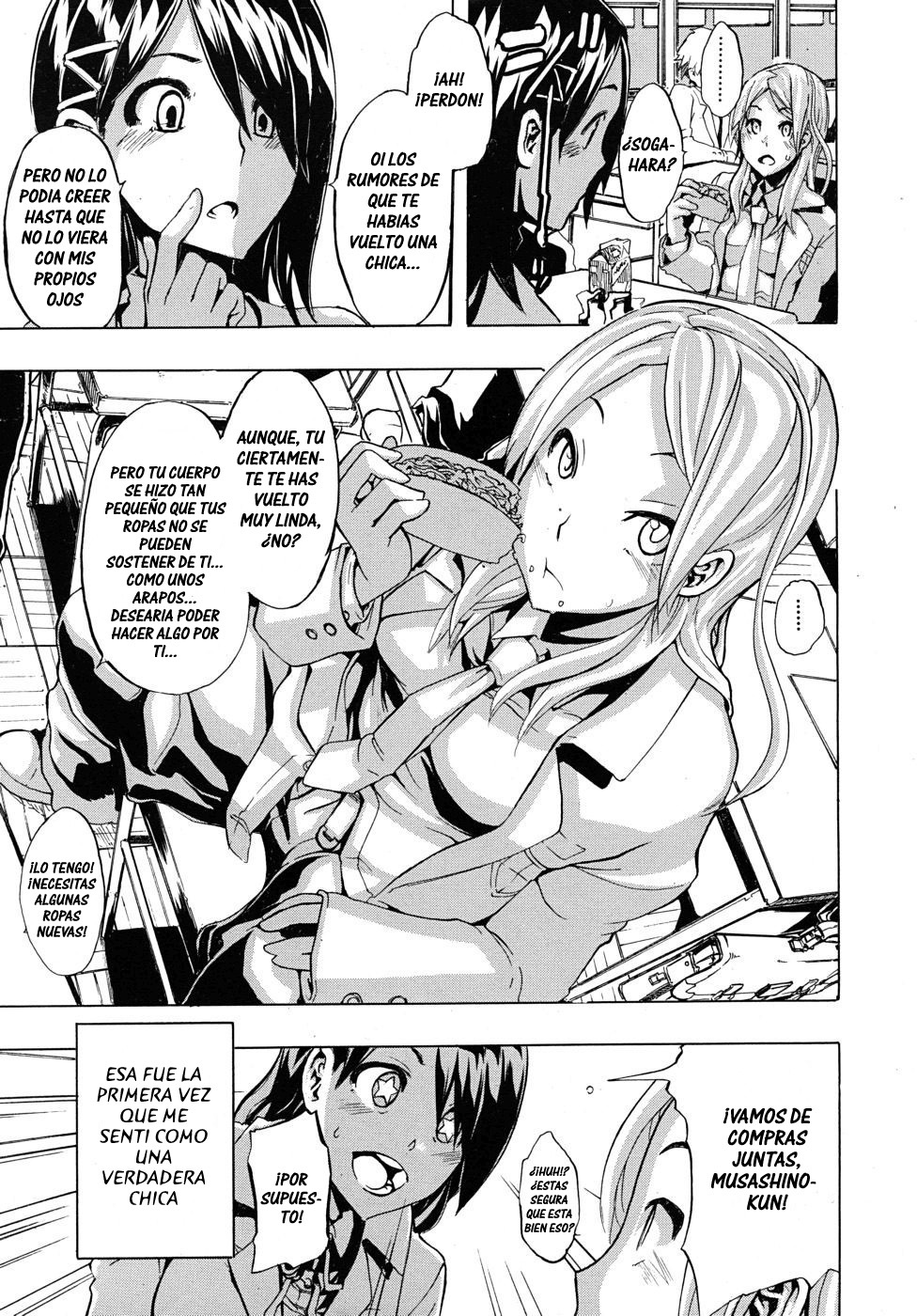 [ShindoL] Onnanoko ni Natte | Convertide en una Chica Ch. 1 (COMIC MUJIN 2010-10) [Spanish] =P666HF= [Decensored] page 7 full