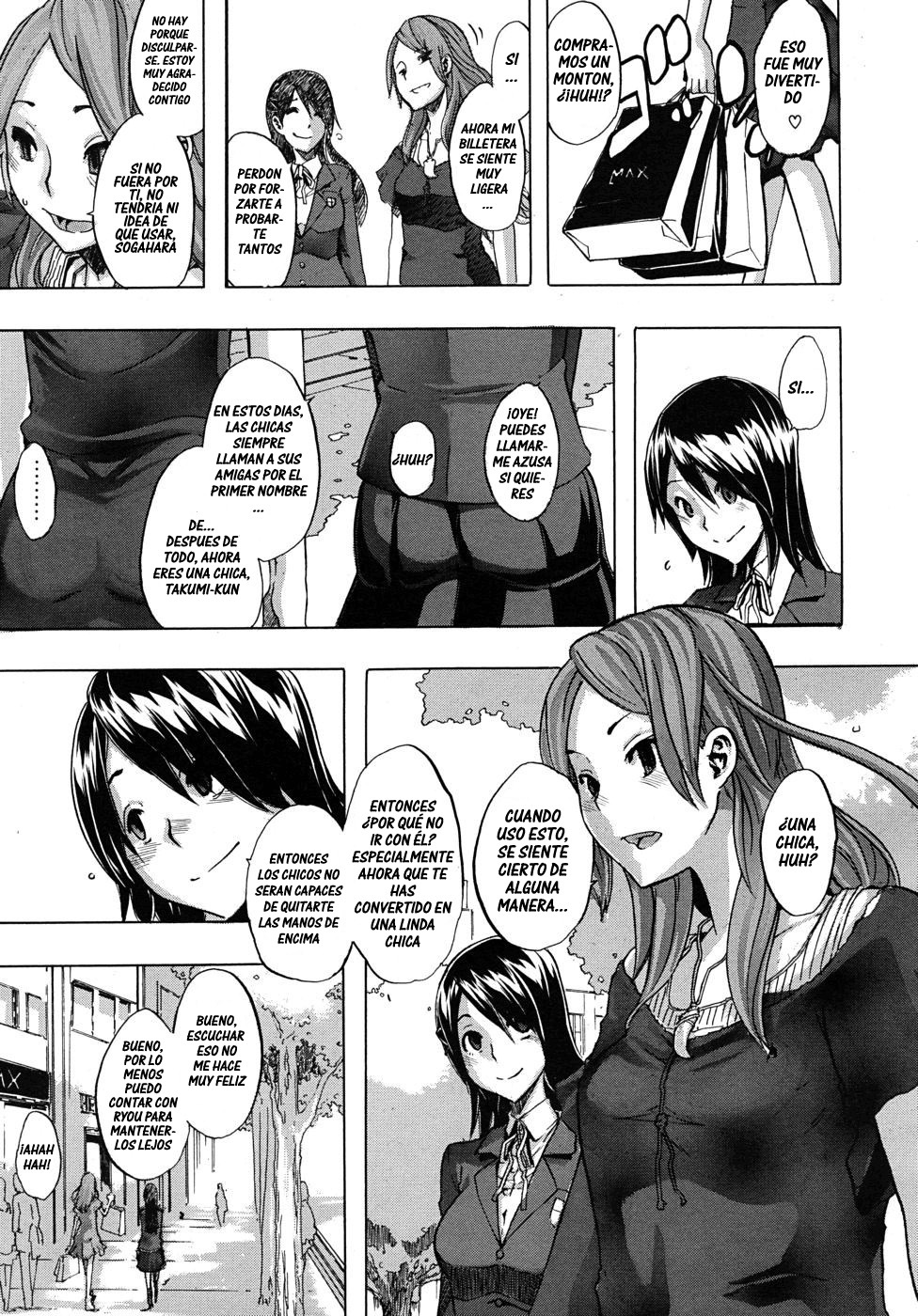 [ShindoL] Onnanoko ni Natte | Convertide en una Chica Ch. 1 (COMIC MUJIN 2010-10) [Spanish] =P666HF= [Decensored] page 9 full