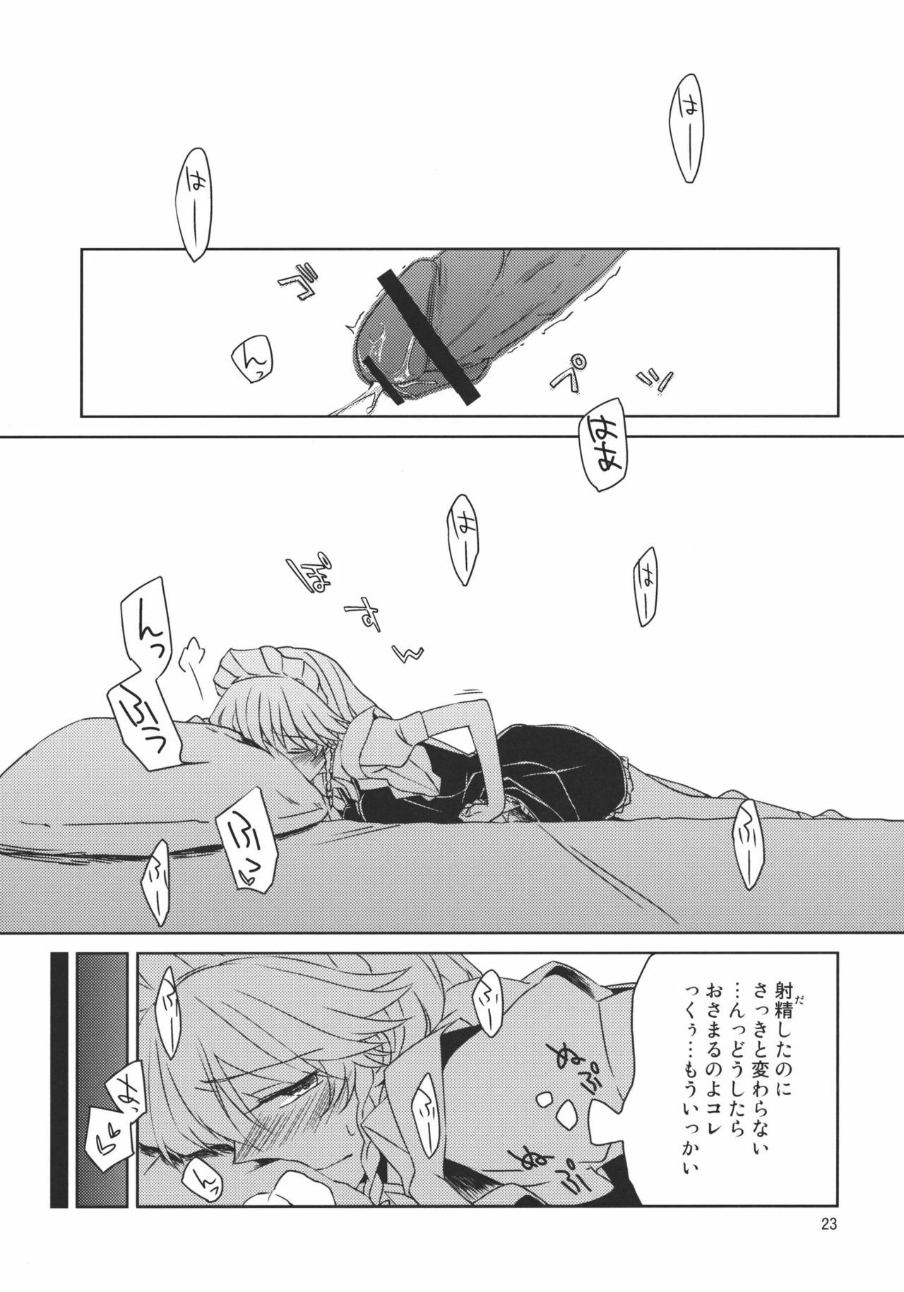 (Reitaisai 8) [Nantoka Ikitemasu. (Megumiya)] Kanzen de Shousha na Juusha wa D.T. nanoka？ (Touhou Project) page 23 full