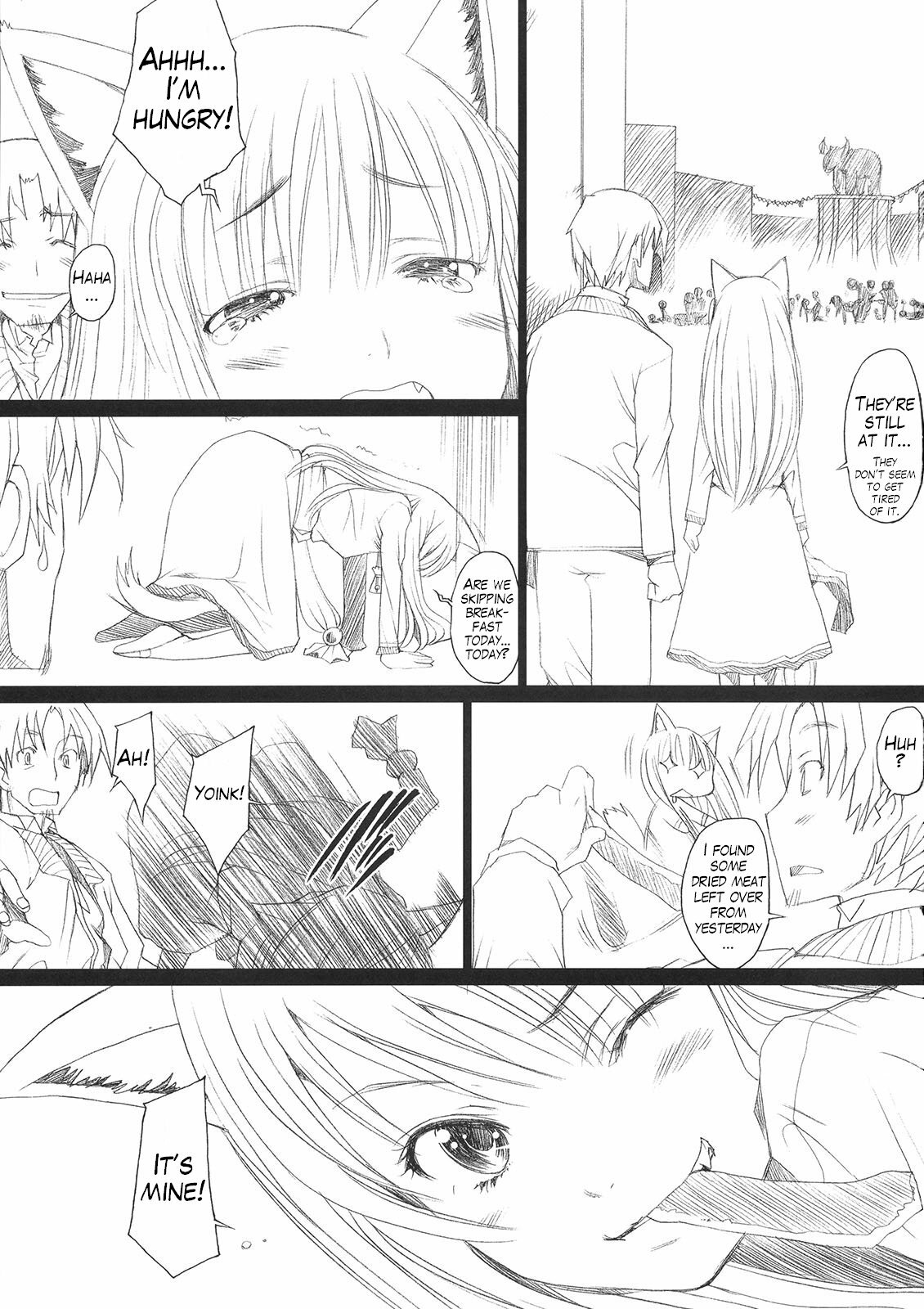 (COMIC1☆2) [Kohakutei (Sakai Hamachi)] Ai ga Horohoro -Okami to Muramatsuri- (Spice and Wolf) [English] [Trinity Translations] page 16 full