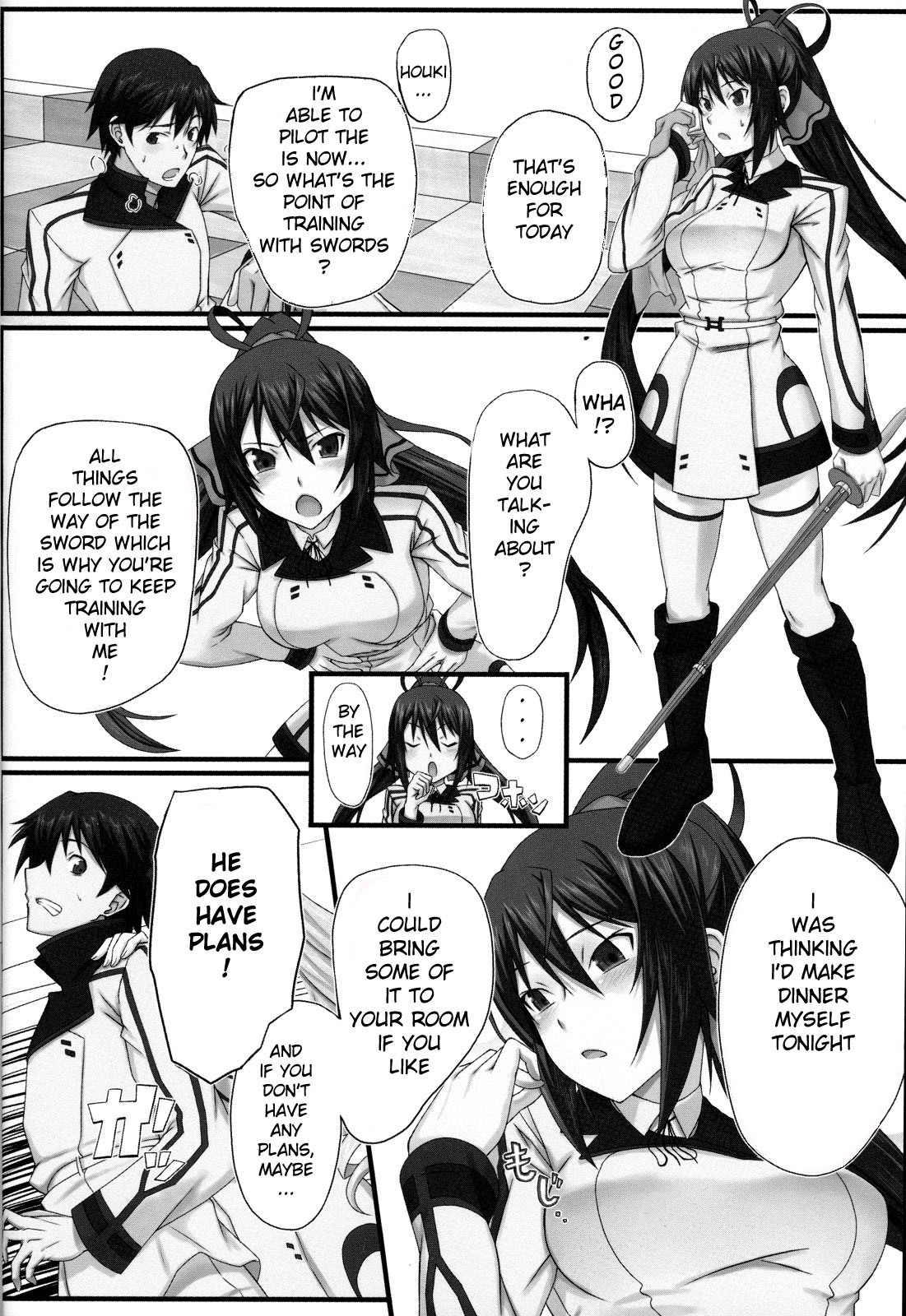 (COMIC1☆5) [Wonderful Life (emanon123)] Shinonono! (IS ) [English] [Kibitou4Life] page 3 full