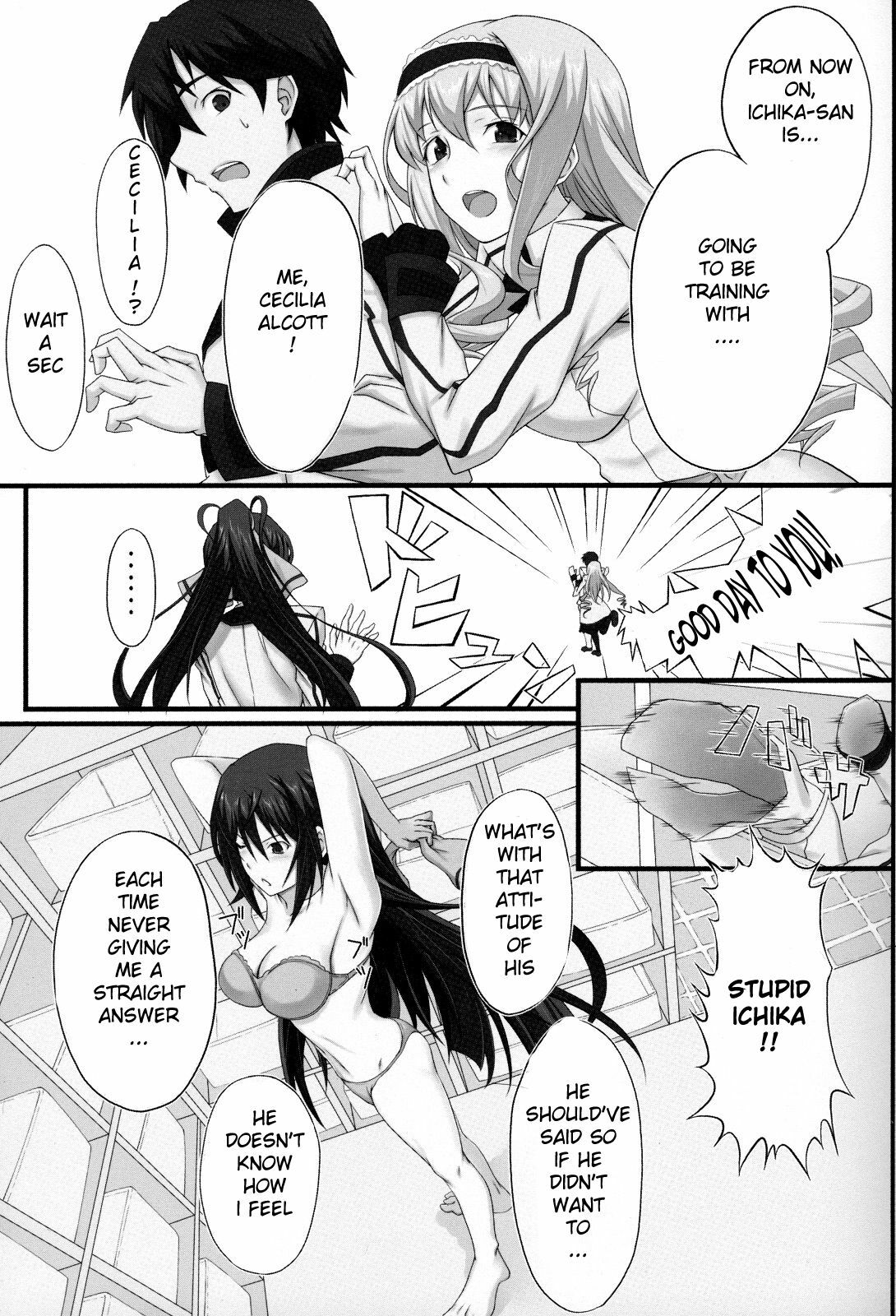 (COMIC1☆5) [Wonderful Life (emanon123)] Shinonono! (IS ) [English] [Kibitou4Life] page 4 full