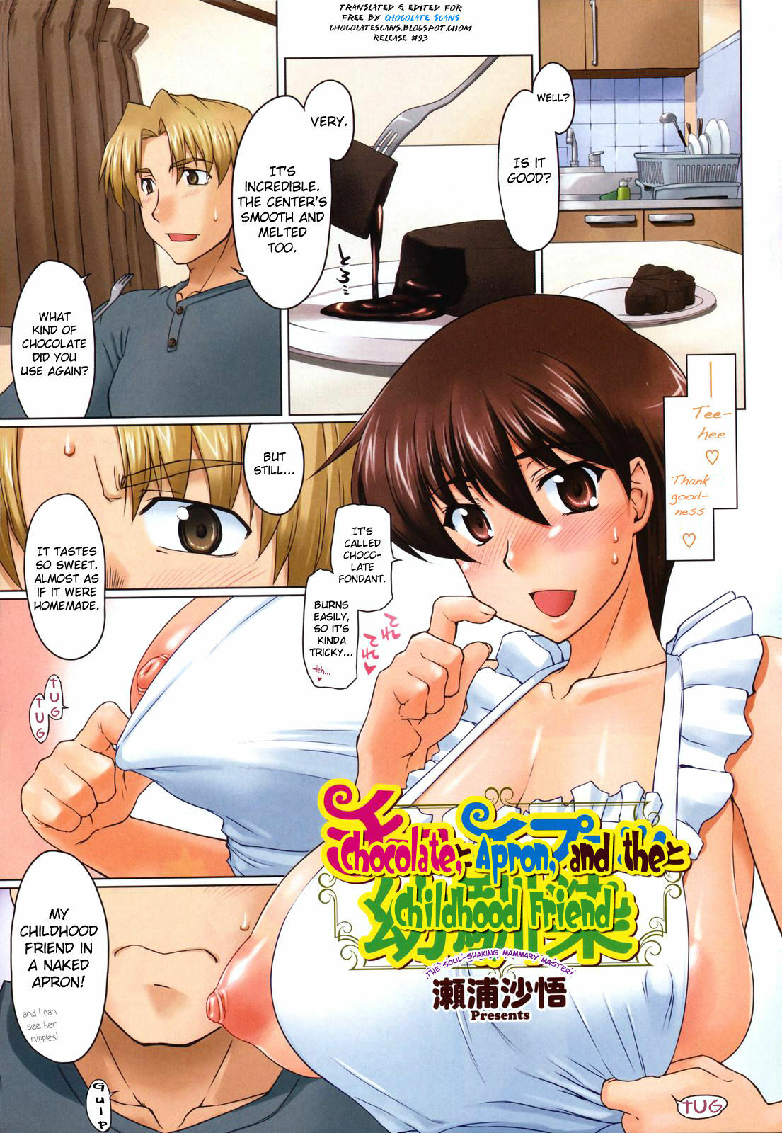 [Sago-Jou (Seura Isago)] Choco to Apron to Osananajimi | Chocolate, Apron, and the Childhood Friend [English] [Chocolate] page 1 full