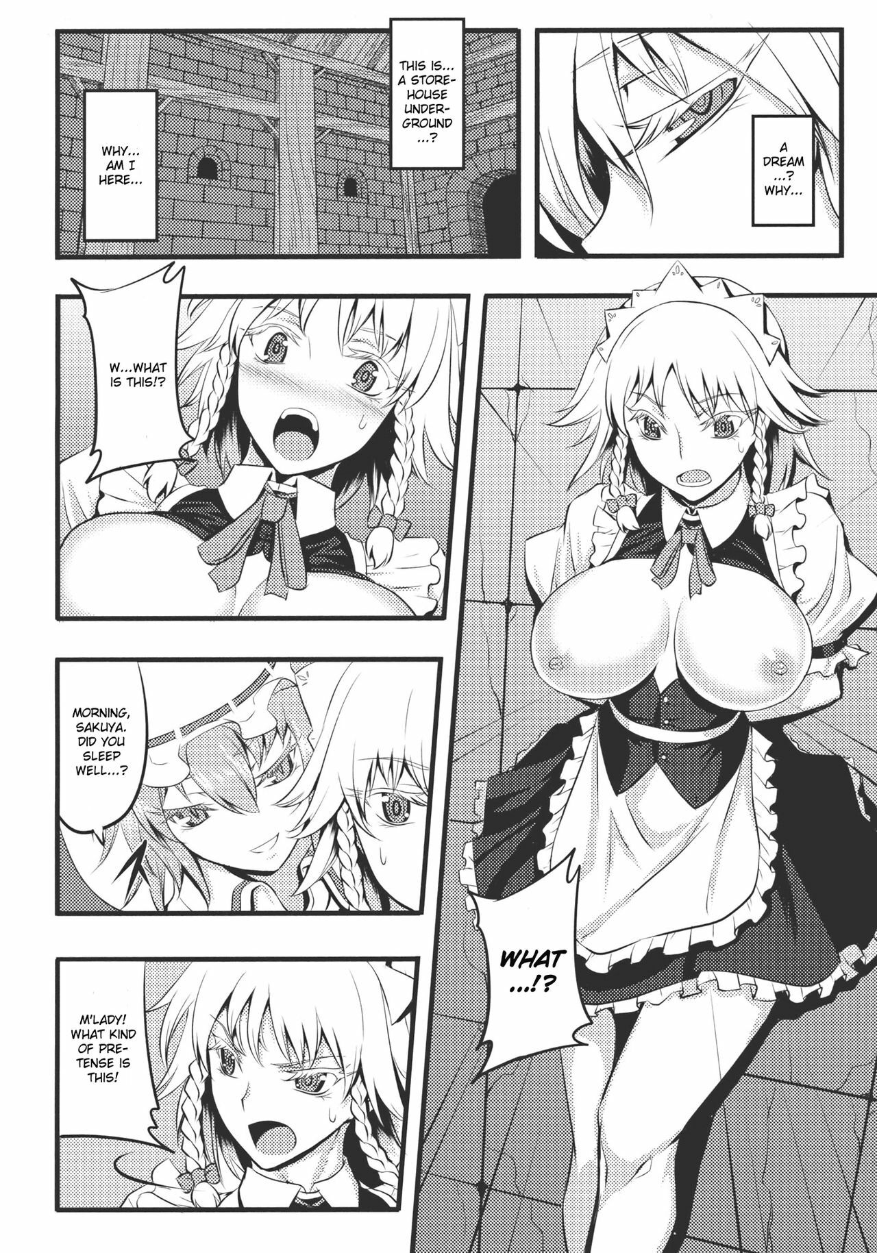 (Reitaisai 8) [Avion Village (Johnny)] Izayoi Sakuya no Nerenai Yoru (Touhou Project) [English] page 6 full
