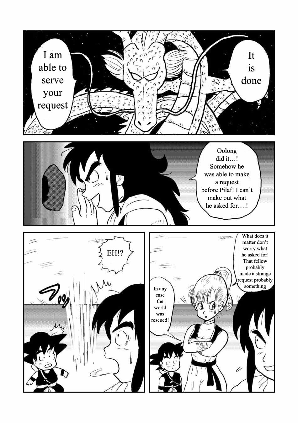 [Gyuudon Maou] DB Gaiden - Oolong no Negai no Maki | DB Outside Story (Dragon Ball) [English] [Shaggy Translation] page 6 full