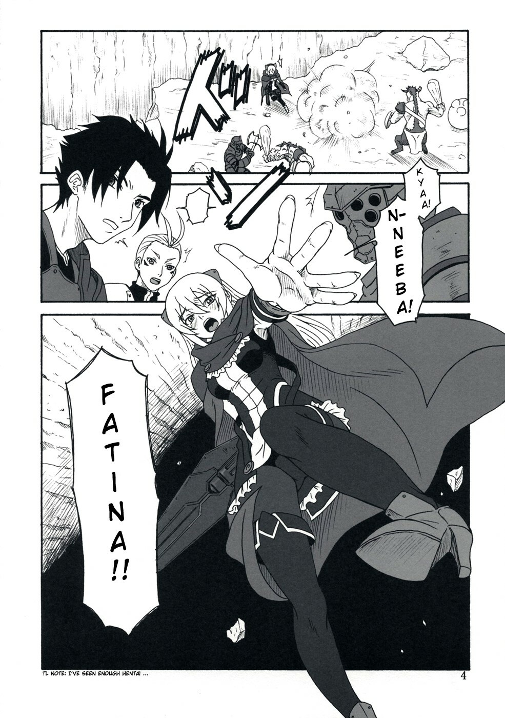 (C74) [Oretachi Misnon Ikka (Misnon the Great)] Gyokusai Kakugo na Toppatsu bon (Tower of Druaga) [English] [Usual Translations] page 3 full