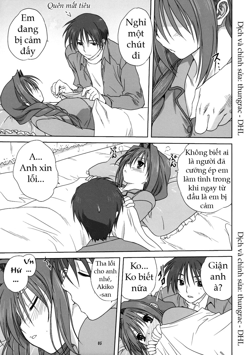 (C74) [Mitarashi Club (Mitarashi Kousei)] Akiko-san to Issho 3 (Kanon) [Vietnamese Tiếng Việt] [DHL] page 4 full