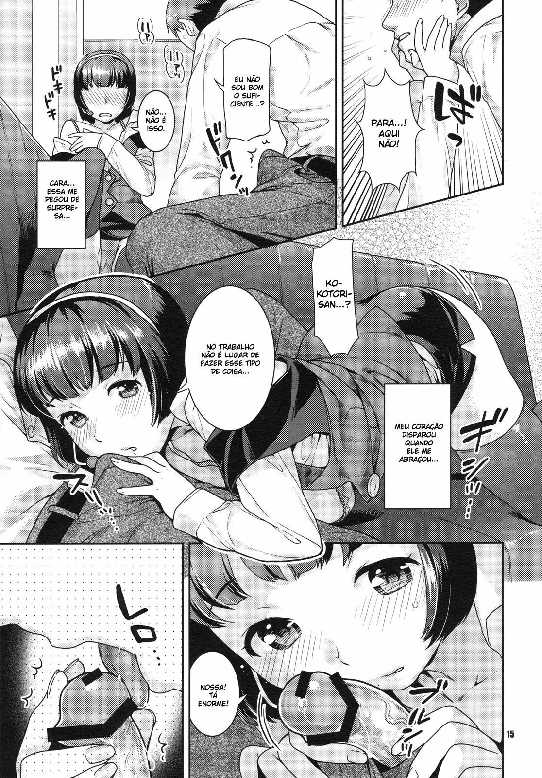 (C79) [Nekomataya (Nekomata Naomi)] Koisuru Hiyoko (THE iDOLM@STER) [Portuguese-BR] [BartSSJ] page 14 full