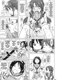 (Henshuuchou wa Atashi) [pooca (Nora Shinji)] Cosmic Trance (Suzumiya Haruhi no Yuuutsu) [Russian] [DarkHentai] - page 4