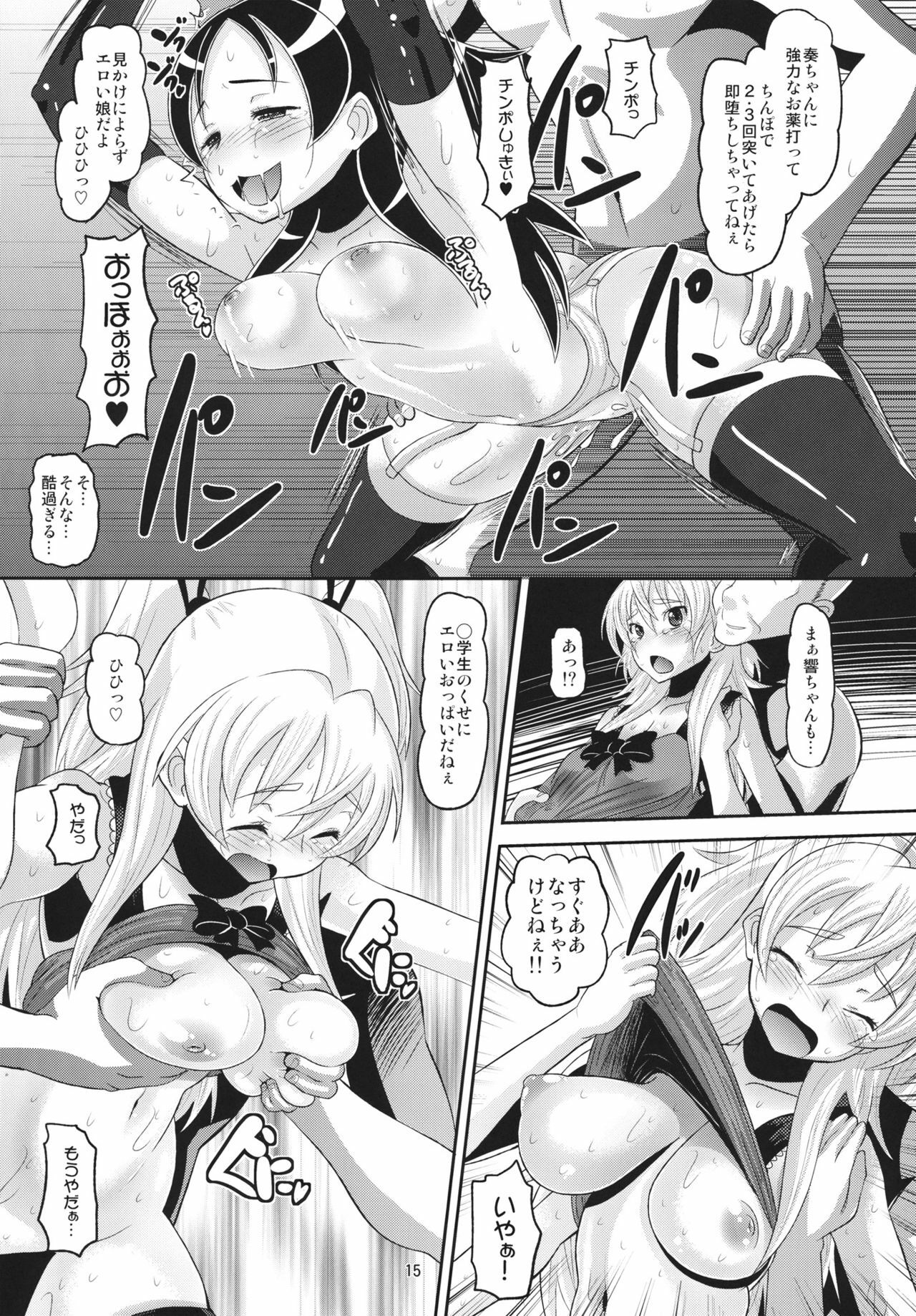 (C80) [AMP (Norakuro Nero)] Hibiki Otoshi (Suite PreCure♪) page 14 full