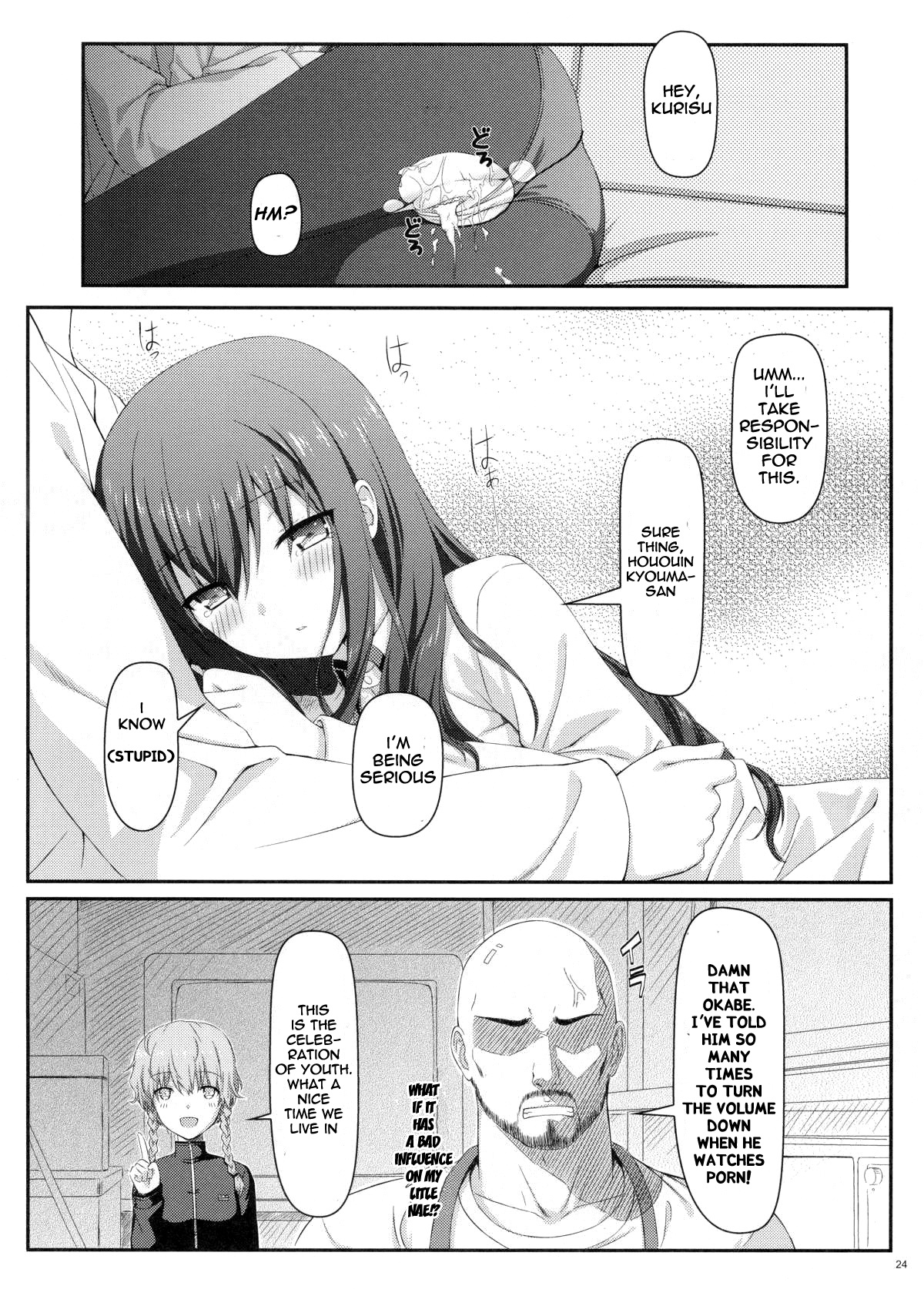 (C80) [Shadow Sorceress Communication Protocol (Hiten Onee-ryuu)] Tengoku e no Bullet Train | The Bullet Train to Heaven (Steins;Gate) [English] {life4Kaoru} page 24 full