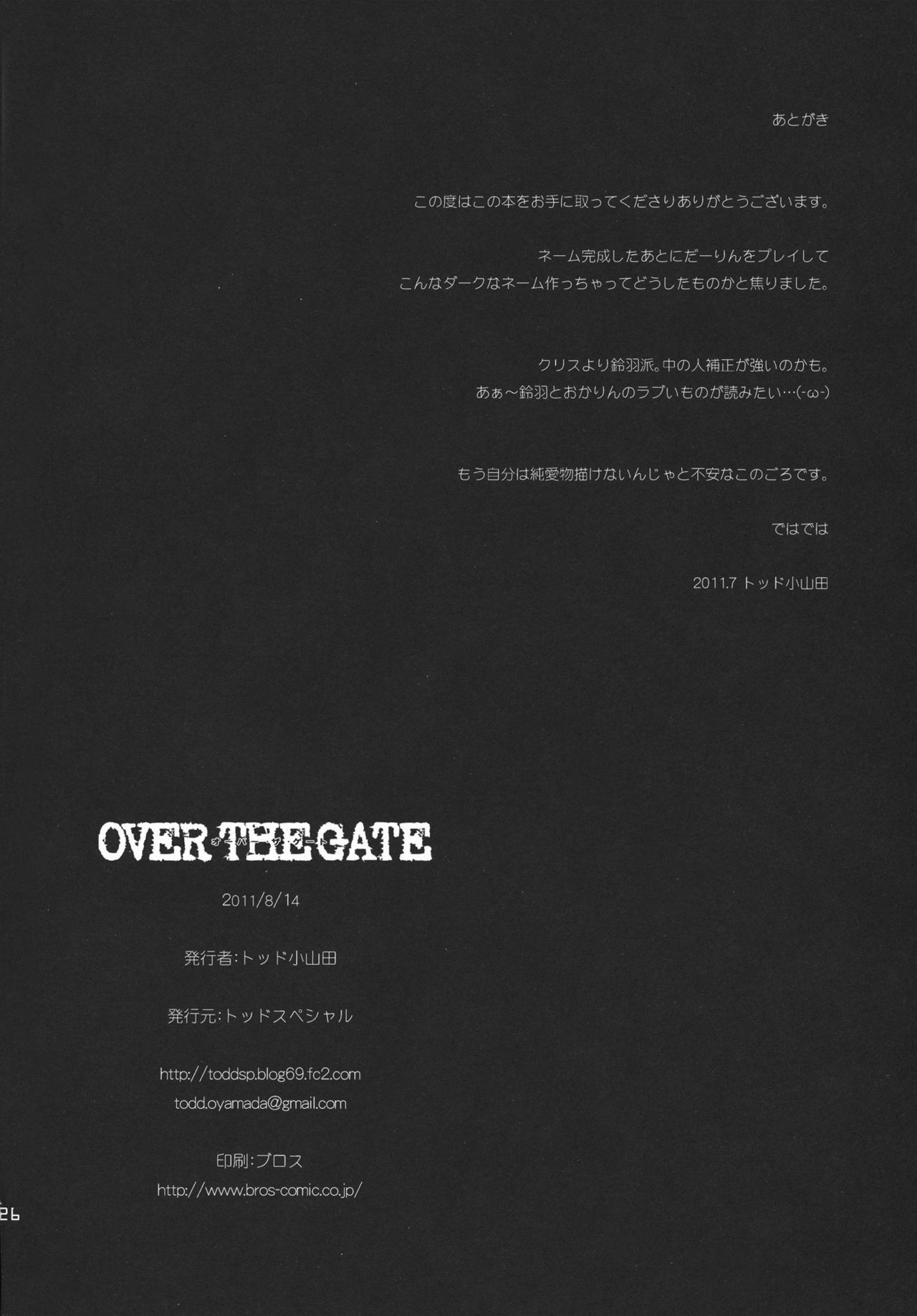 (C80) [Todd Special] OVER THE GATE (Steins;Gate) page 26 full