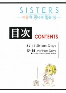 (C80) [Kouzaka-san to Makino Jimusho (Kouzaka Kouhei)] SISTERS -Natsu no Owaranai Hi- [Korean] [Project H] - page 2