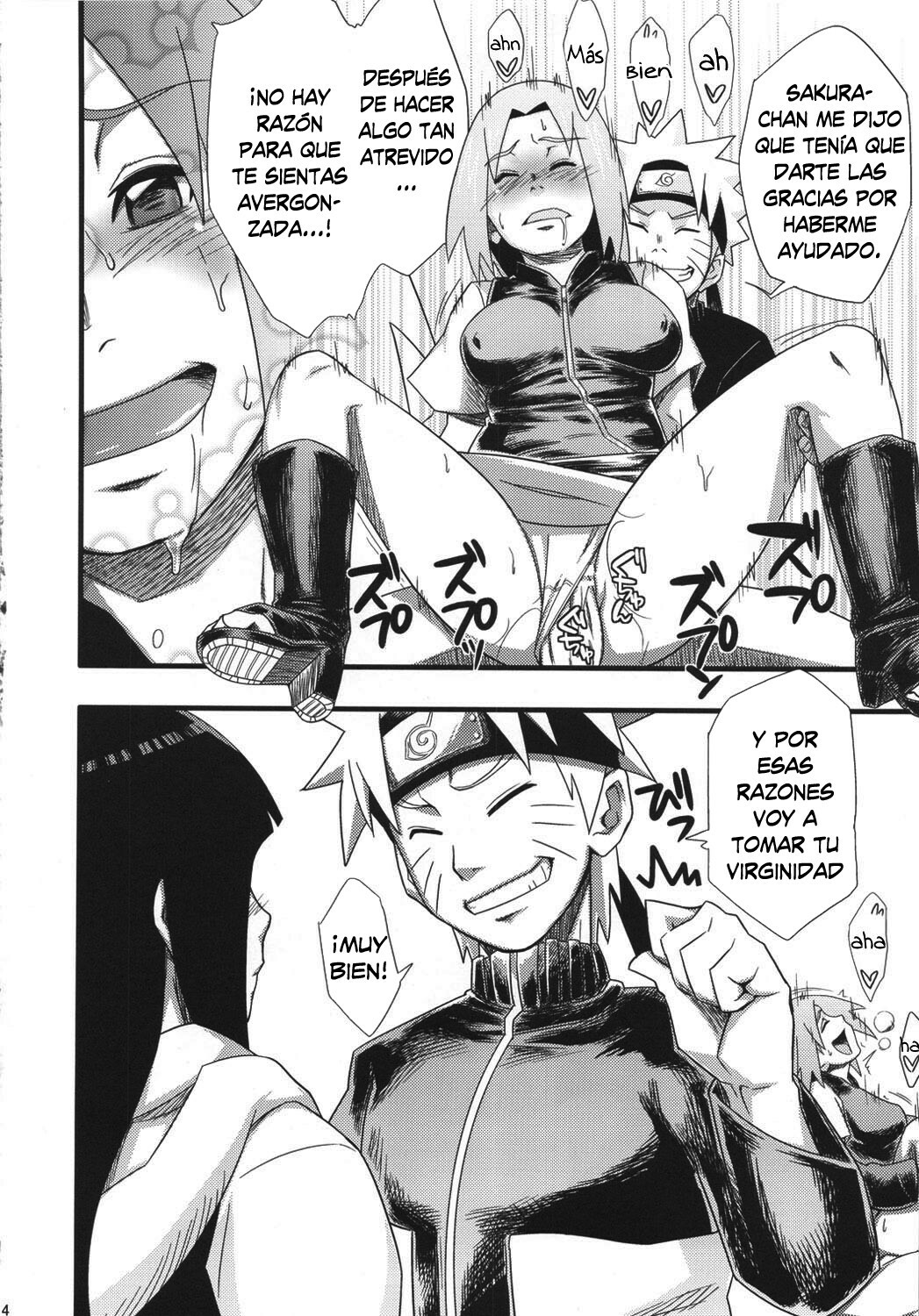 (C80) [Karakishi Youhei-dan Shinga (Sahara Wataru)] Saboten Campus (Naruto) [Spanish] [Bloodhunter] page 13 full